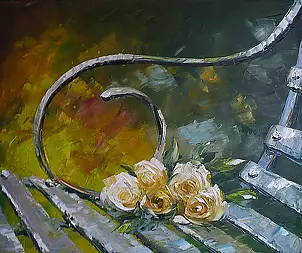 Dorota Łaz - on a bench