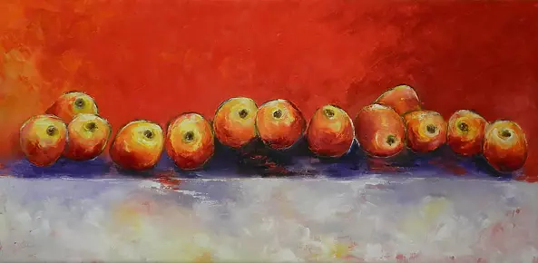 Jolanta Steppun - LAST SUPPER - APPLE ROSARY