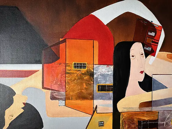 Aneta Barglik, About Friendship and Affection, Oil painting - canvas, 94 x 114