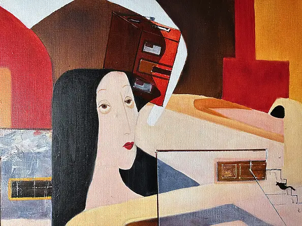 Aneta Barglik, About Friendship and Affection, Oil painting - canvas, 94 x 114