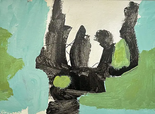 Marek Kunikowski, Objekte IV, Acrylgemälde - Papier, 29 x 38