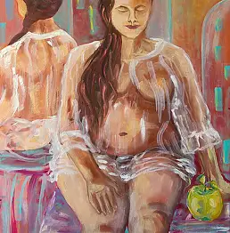 Ilona Milewska, Obietnica, Obraz olejny - płótno, 50 x 70