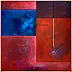 Jakub Margasinski, Oblicze III, Obraz akrylowy - płyta, 60 x 60