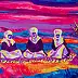 Oksana Chumakova, Das Gemälde „Weit in der Steppe“., Acrylgemälde - Leinwand, 100 x 50