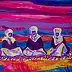 Oksana Chumakova, Das Gemälde „Weit in der Steppe“., Acrylgemälde - Leinwand, 100 x 50