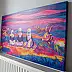 Oksana Chumakova, Das Gemälde „Weit in der Steppe“., Acrylgemälde - Leinwand, 100 x 50
