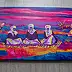 Oksana Chumakova, Das Gemälde „Weit in der Steppe“., Acrylgemälde - Leinwand, 100 x 50