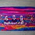 Oksana Chumakova, Das Gemälde „Weit in der Steppe“., Acrylgemälde - Leinwand, 100 x 50