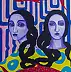 Oksana Chumakova, Le tableau « Une âme pour deux »,, Peinture acrylique - toile, 50 x 70
