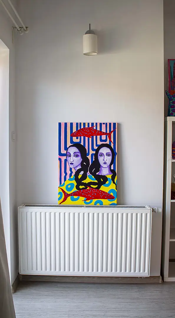 Oksana Chumakova, Le tableau « Une âme pour deux »,, Peinture acrylique - toile, 50 x 70