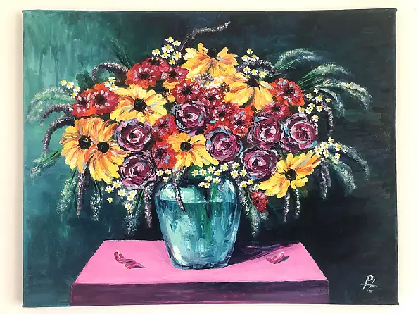 Tatsiana Liseyenka - Painting "Flowers"