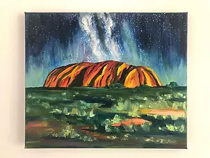 Tatsiana Liseyenka - Painting "Night Urulu"