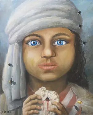   - Obraz Olejny - Dzieci Afganistanu