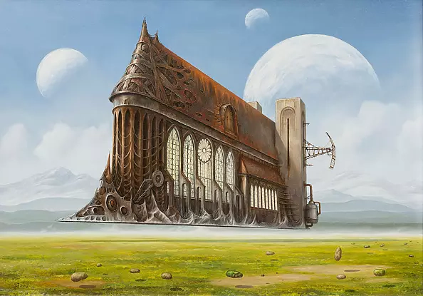 Jarosław Jaśnikowski - Oil Painting - Nigrum Cathedrali