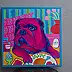 Oksana Chumakova, Gemälde „Bulka, der Hund, isst Frühstück“, Acrylgemälde - Leinwand, 50 x 50