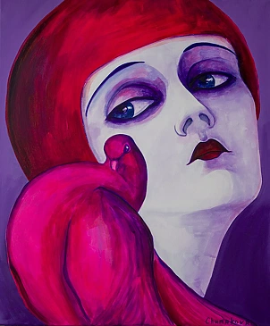 Oksana Chumakova - Picture of a pink dove