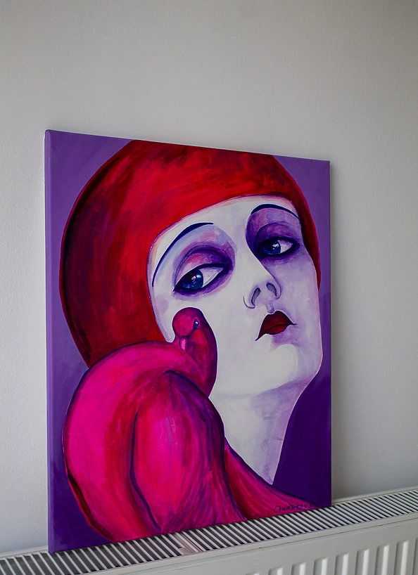 Oksana Chumakova - Picture of a pink dove