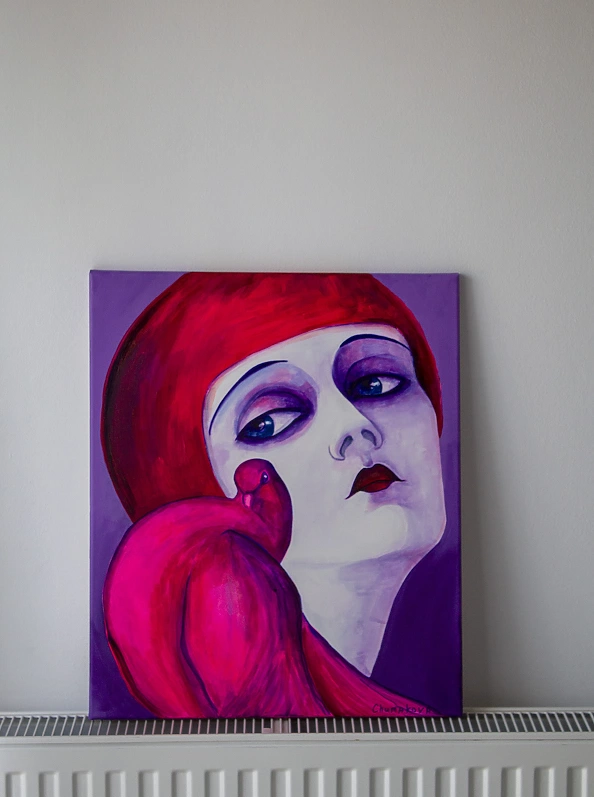 Oksana Chumakova - Picture of a pink dove