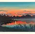 Tatsiana Liseyenka - Painting "Evening by the lake"