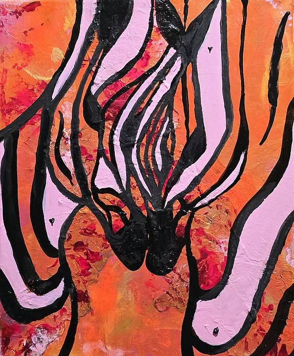 Ewa Mościszko - Acrylic painting "Colors of Love"