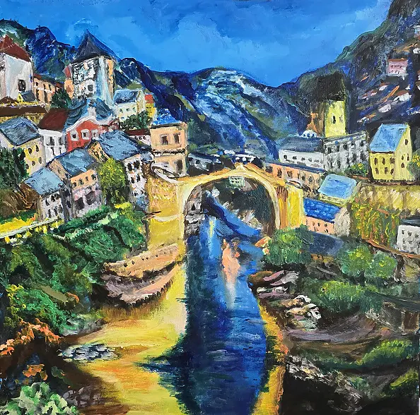 Krystyna Mościszko - Obraz akrylowy Bośnia i Hercegowina