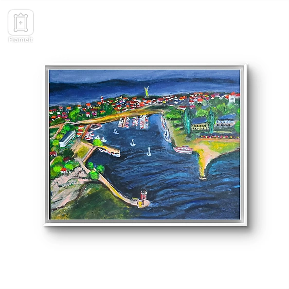 Krystyna Mościszko - Acrylic painting "Jastarnia"