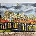 Krystyna Mościszko - Acrylic painting "Notre Dame Cathedral"