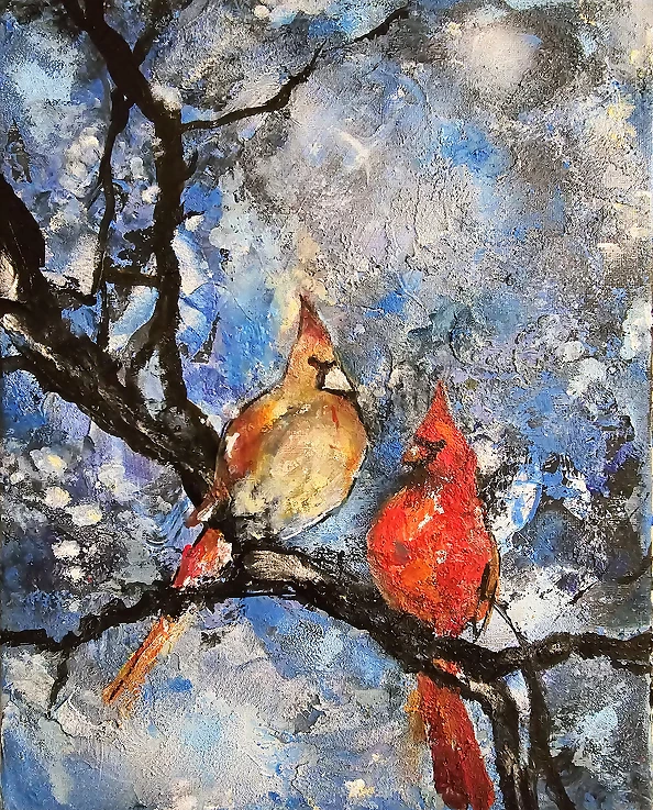 Ewa Mościszko - Obraz akrylowy "Nasze Randez-Vous "