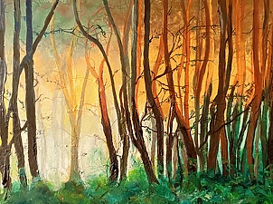 Ewa Mościszko - Obraz akrylowy 'Przebudzenie'