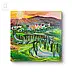 Krystyna Mościszko - Acrylic painting on canvas 50x50x2, Tuscany
