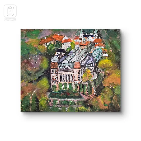 Krystyna Mościszko - Obraz akrylowy na płótnie Książ Zamek 