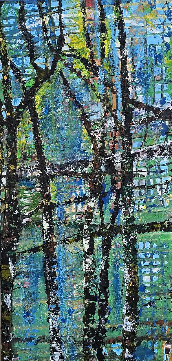 Ewa Mościszko - Obraz akrylowy na płótnie pt. Kostaryka Cahuita,  80x40x3cm 