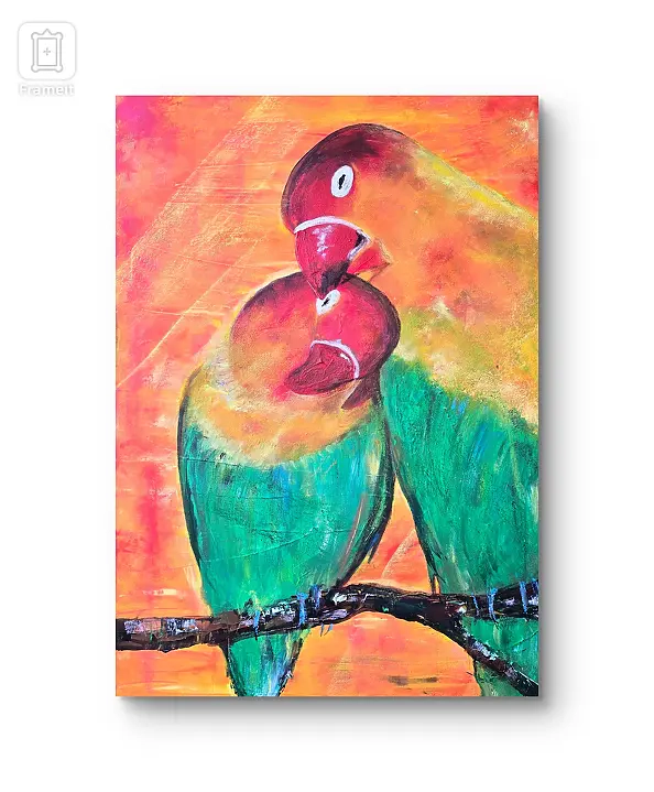 Ewa Mościszko - Obraz akrylowy na płótnie pt. Remember me,  70x50x2 cm.