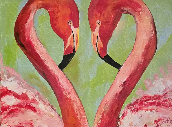 Ewa Mościszko - Acrylic painting titled Heart