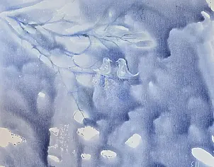 Ewa Mościszko - Obraz akrylowy pt. Nasze Randez-Vous/50x40x2 