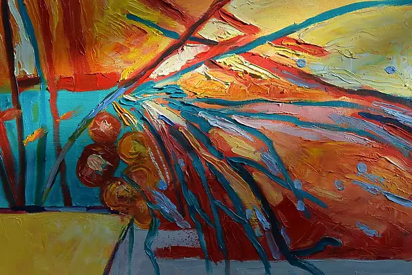 Magdalena Walulik - Obraz kwiaty w wazonie