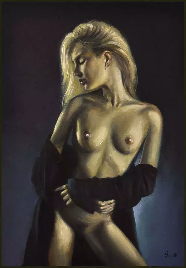 Damian Gierlach - Oil painting Laryssa Act 50x35 GIERLACH