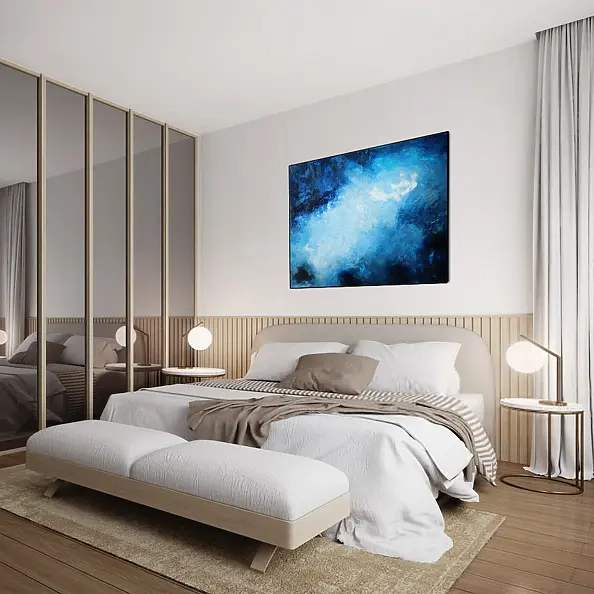 Maja Gajewska - Obraz olejny - Atrament i srebro II