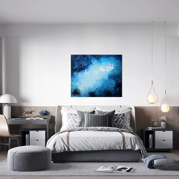 Maja Gajewska - Obraz olejny - Atrament i srebro II