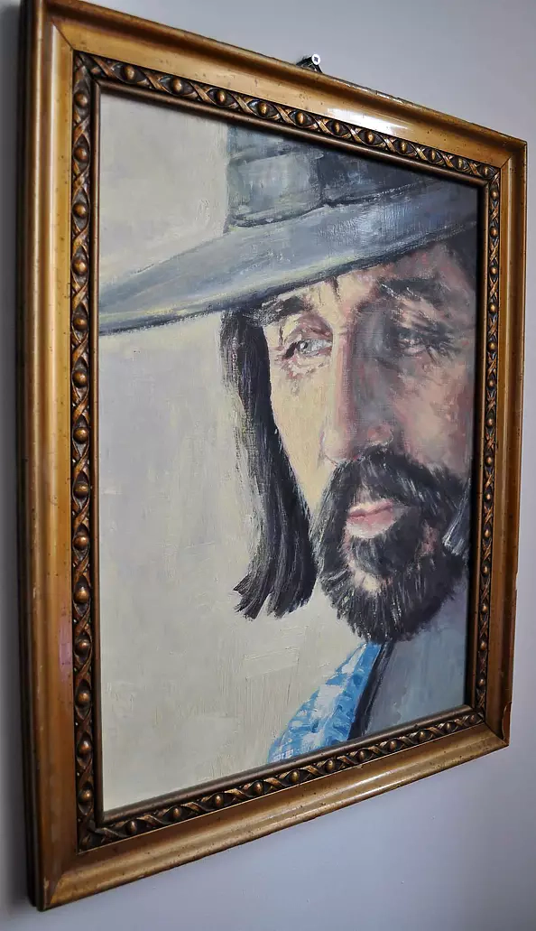 Damian Gierlach - Obraz olejny CZESŁAW NIEMEN 2004 42x32 GIERLACH