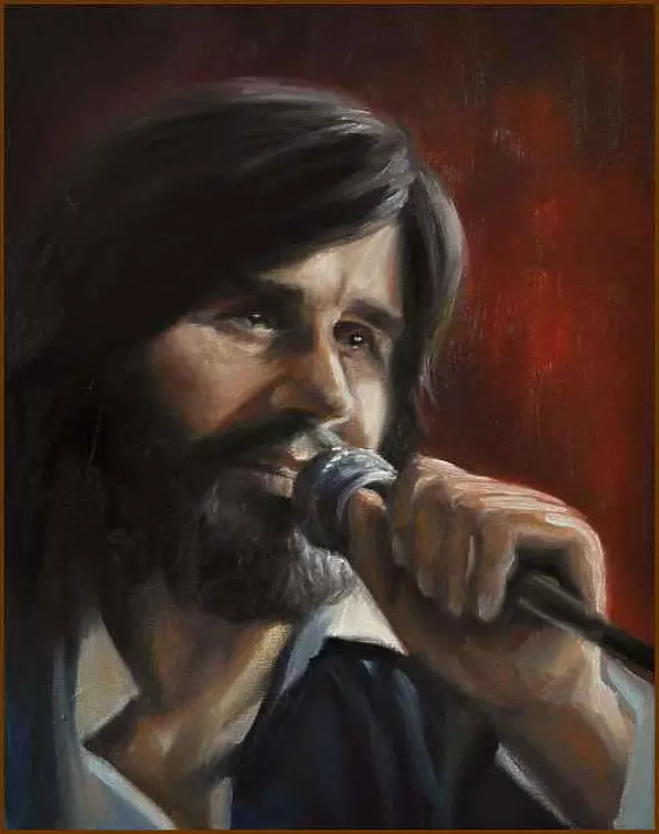 Damian Gierlach - Obraz olejny CZESŁAW NIEMEN Portret GIERLACH