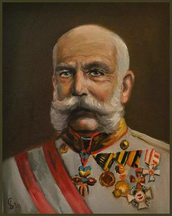 Damian Gierlach - Obraz olejny Cesarz Franciszek Józef I 24x30 GIERLACH