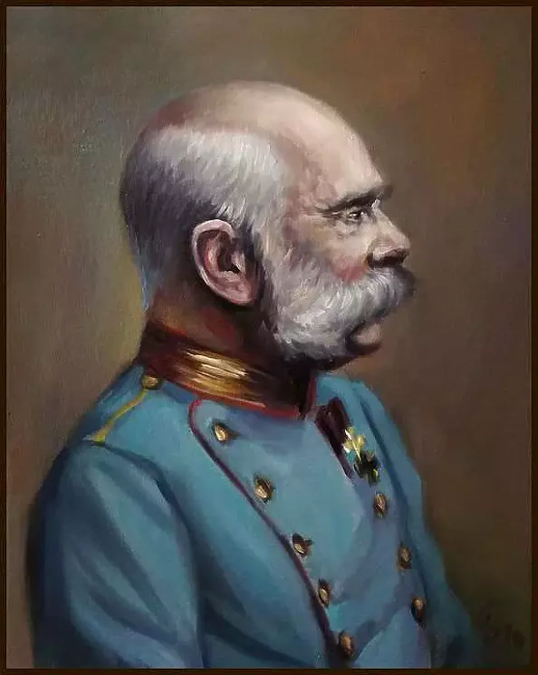 Damian Gierlach - Obraz olejny Cesarz Franciszek Józef I 24x30 GIERLACH