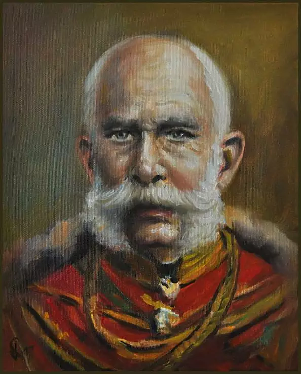 Damian Gierlach - oil painting of Emperor Franz Joseph I GIERLACH