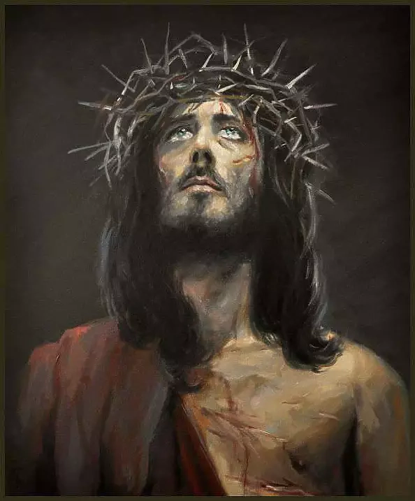 Damian Gierlach - Oil painting ECCE HOMO Jesus Christ GIERLACH