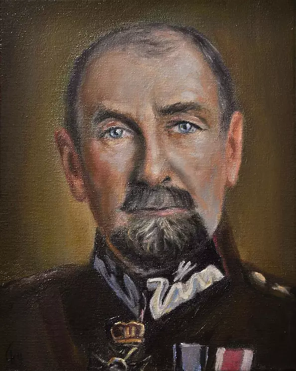 Damian Gierlach - Oil painting General Tadeusz Rozwadowski Portrait of Gierlach