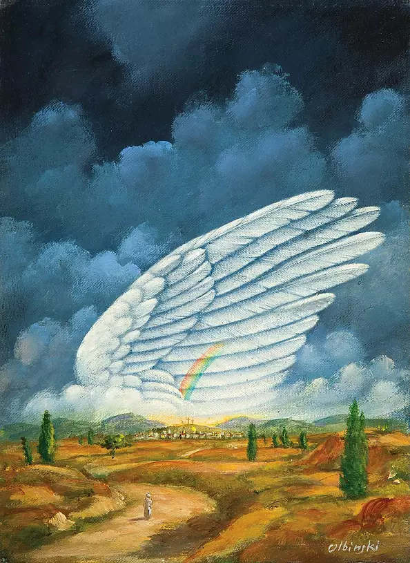 Rafał Olbiński - Obraz olejny - Golgota