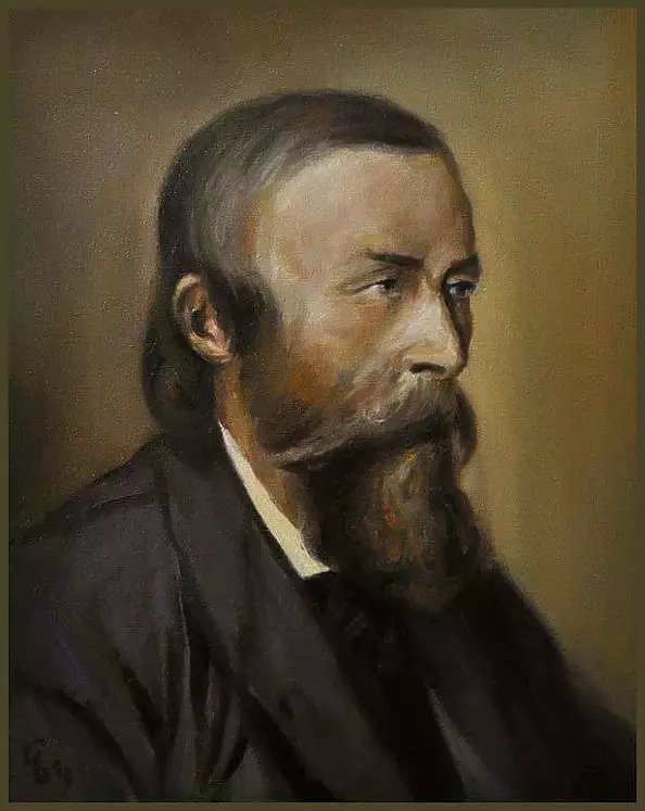 Damian Gierlach - Oil painting Ignacy Łukasiewicz 24x30 Portrait of GIERLACH