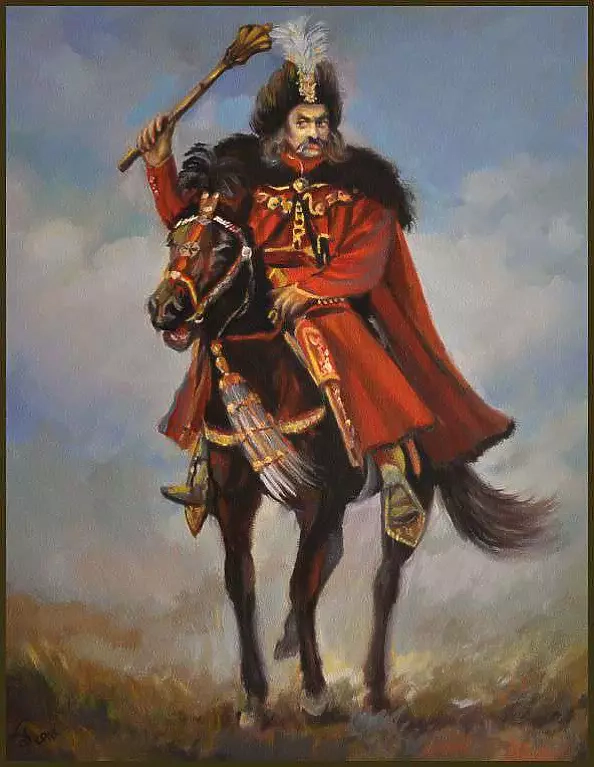 Damian Gierlach - Oil painting JEREMI WIŚNIOWIECKI Portrait 30x40 GIERLACH