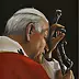 Damian Gierlach - Peinture à l'huile John Paul II 24x30 Portrait de GIERLACH